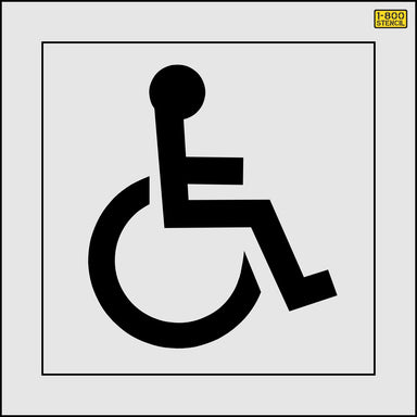 41" West Virginia DOT Handicap Stencil