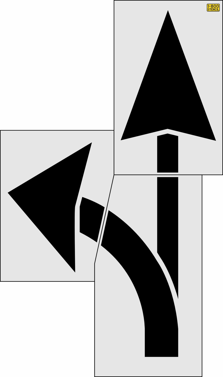 153" Wyoming DOT Combo Arrow Stencil