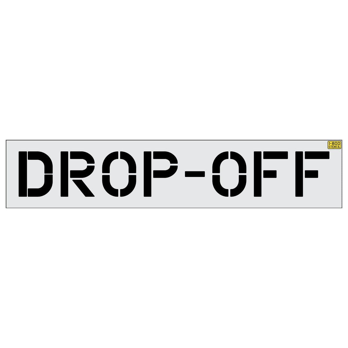 12 inch DROP-OFF stencil