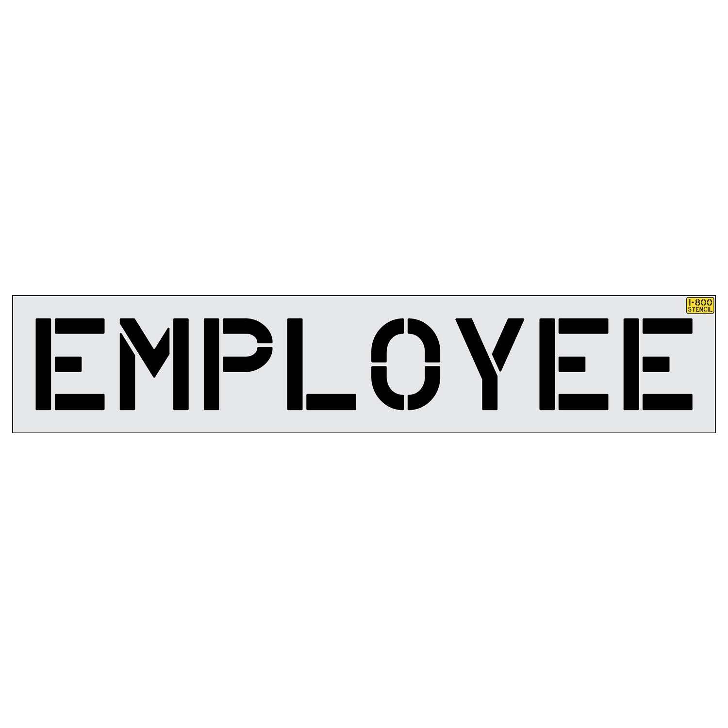 12 inch EMPLOYEE stencil