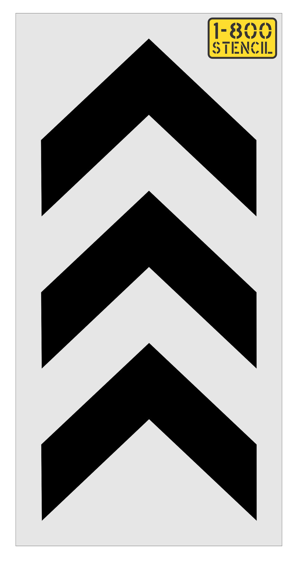 34" 7Brew Triple Chevron Stencil