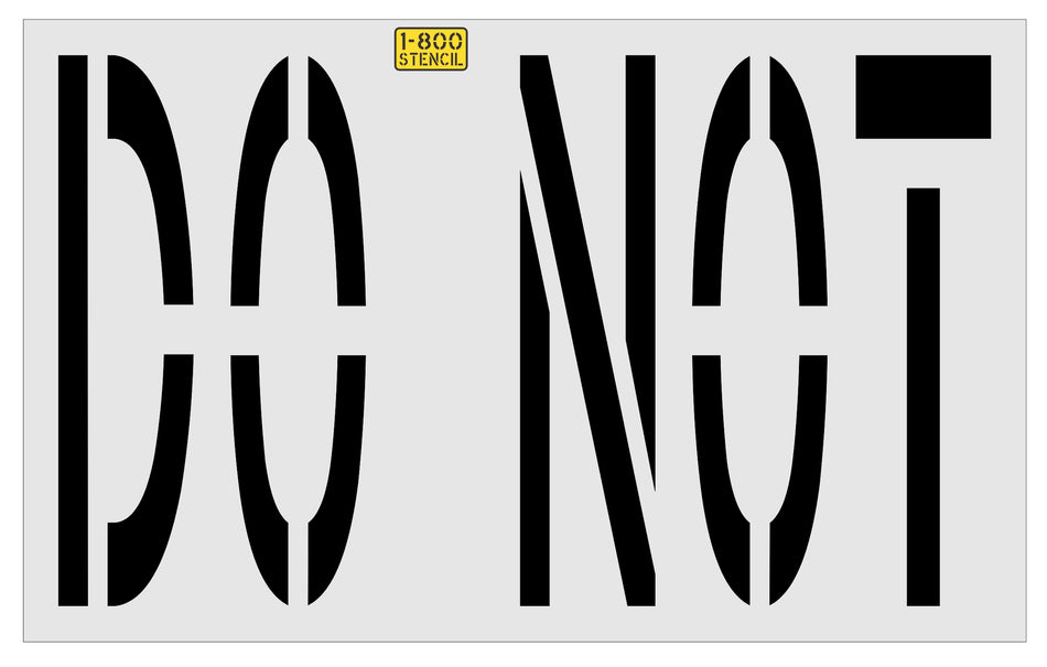 48" 7Brew "DO NOT" Stencil