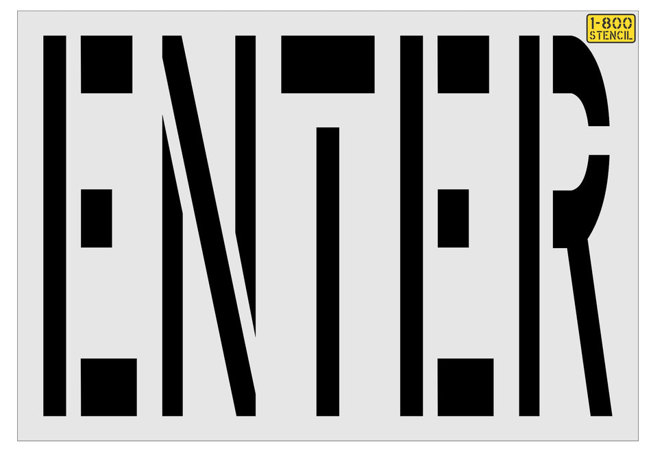 48" 7Brew "ENTER" Stencil
