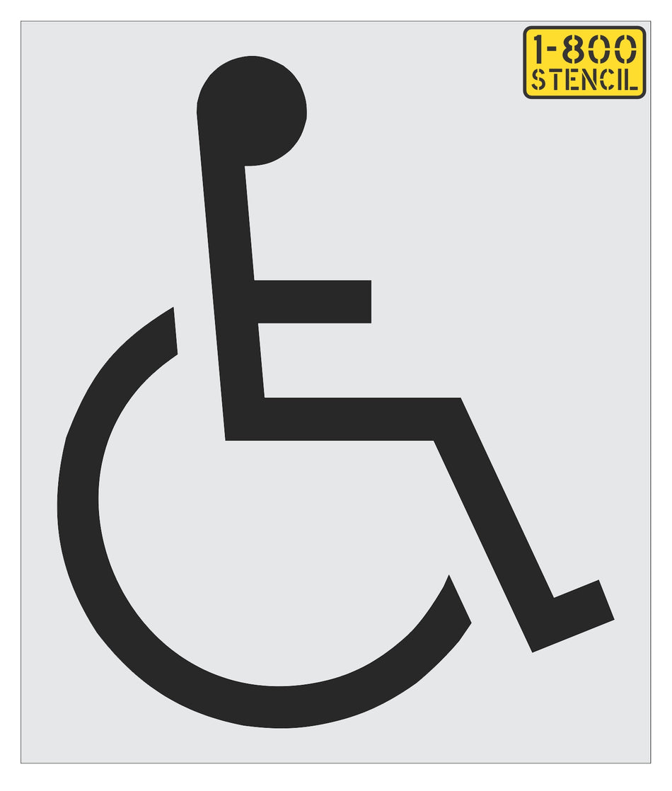 60" 7Brew Handicap Symbol Stencil