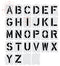 12" Interlocking Alphabet Kit Stencil