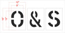 12" Alphabet and Number Mega Kit Stencil