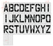 16" Alphabet Kit Stencil