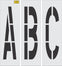 48" x 12" Alphabet Kit Stencil