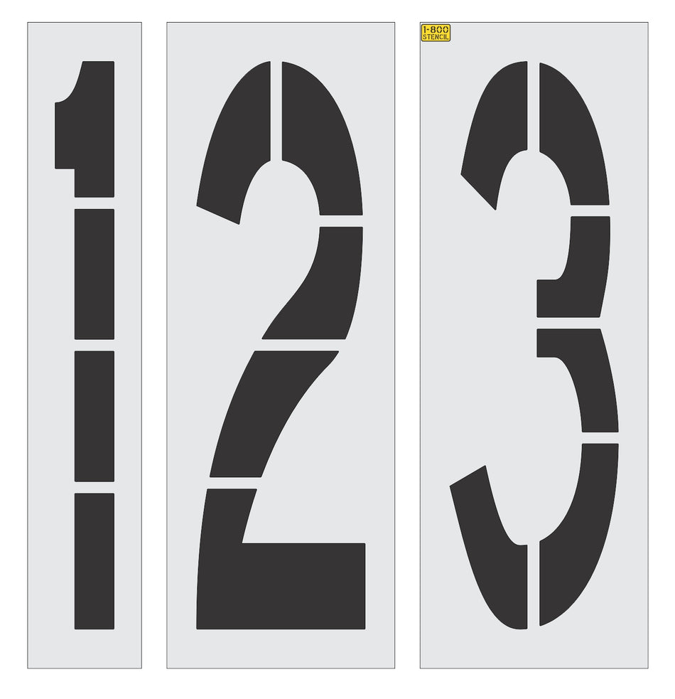 60" x 18" Number Kit Stencil