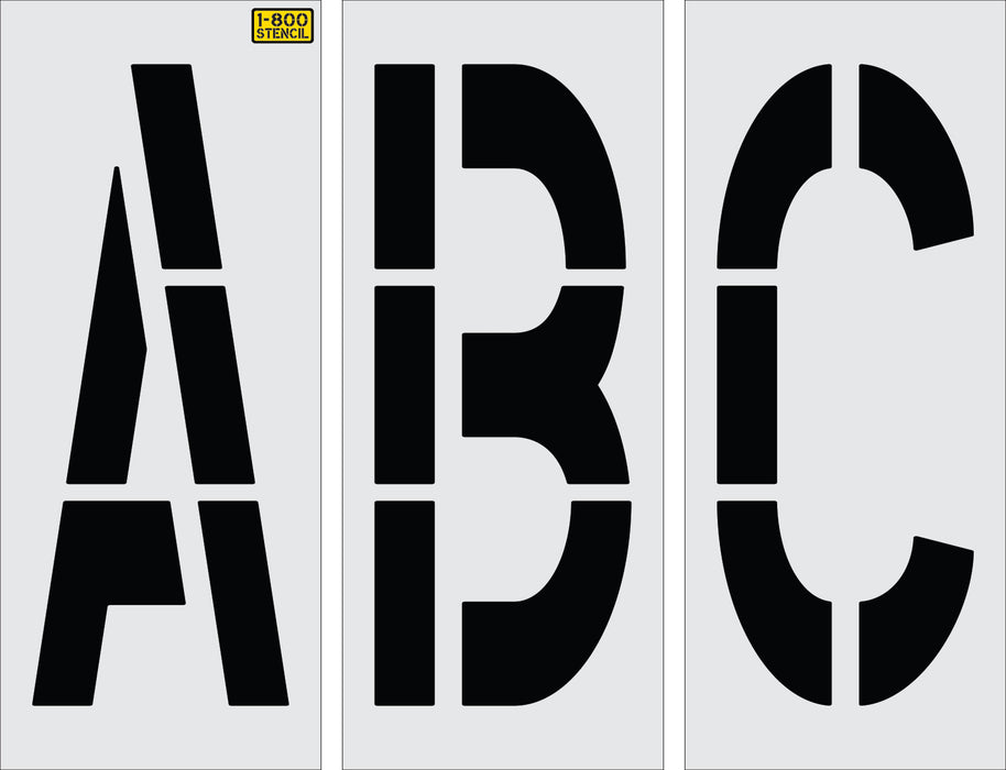 60" x 24" Alphabet Kit Stencil