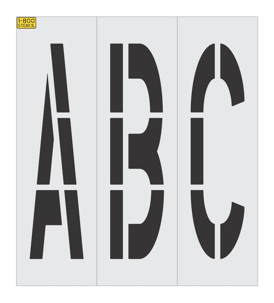 60" x 16" Alphabet Kit Stencil