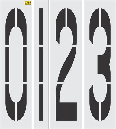 84" Regular Number Kit Stencil