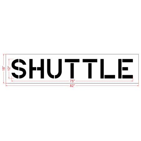 12 inch SHUTTLE stencil
