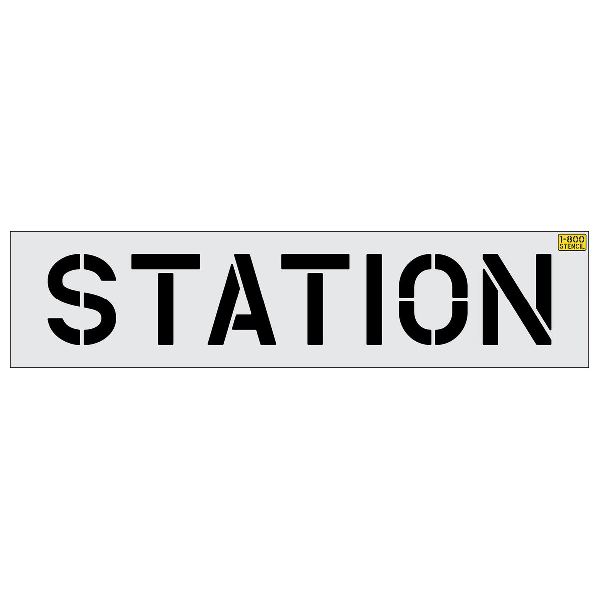 12 inch STATION stencil