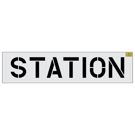 12 inch STATION stencil