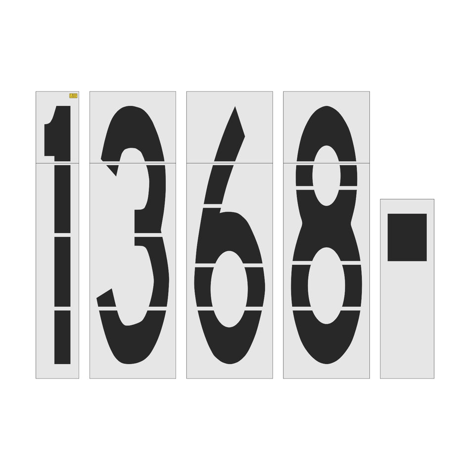 144" FAA Airport 1368 with Dash Stencil Set