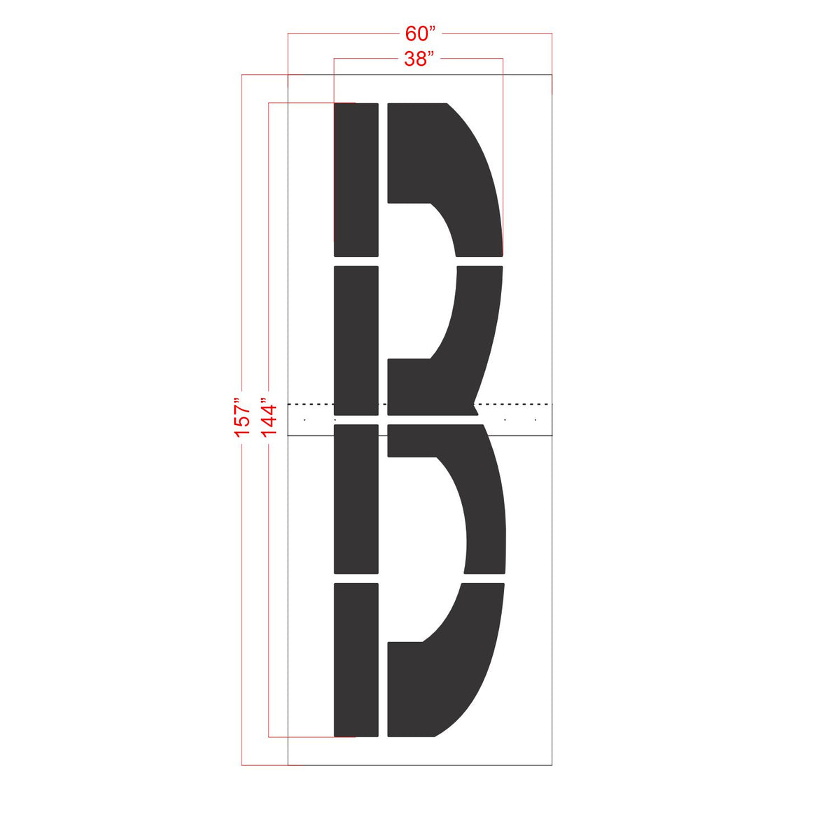 144" FAA Airport Stencil Kit