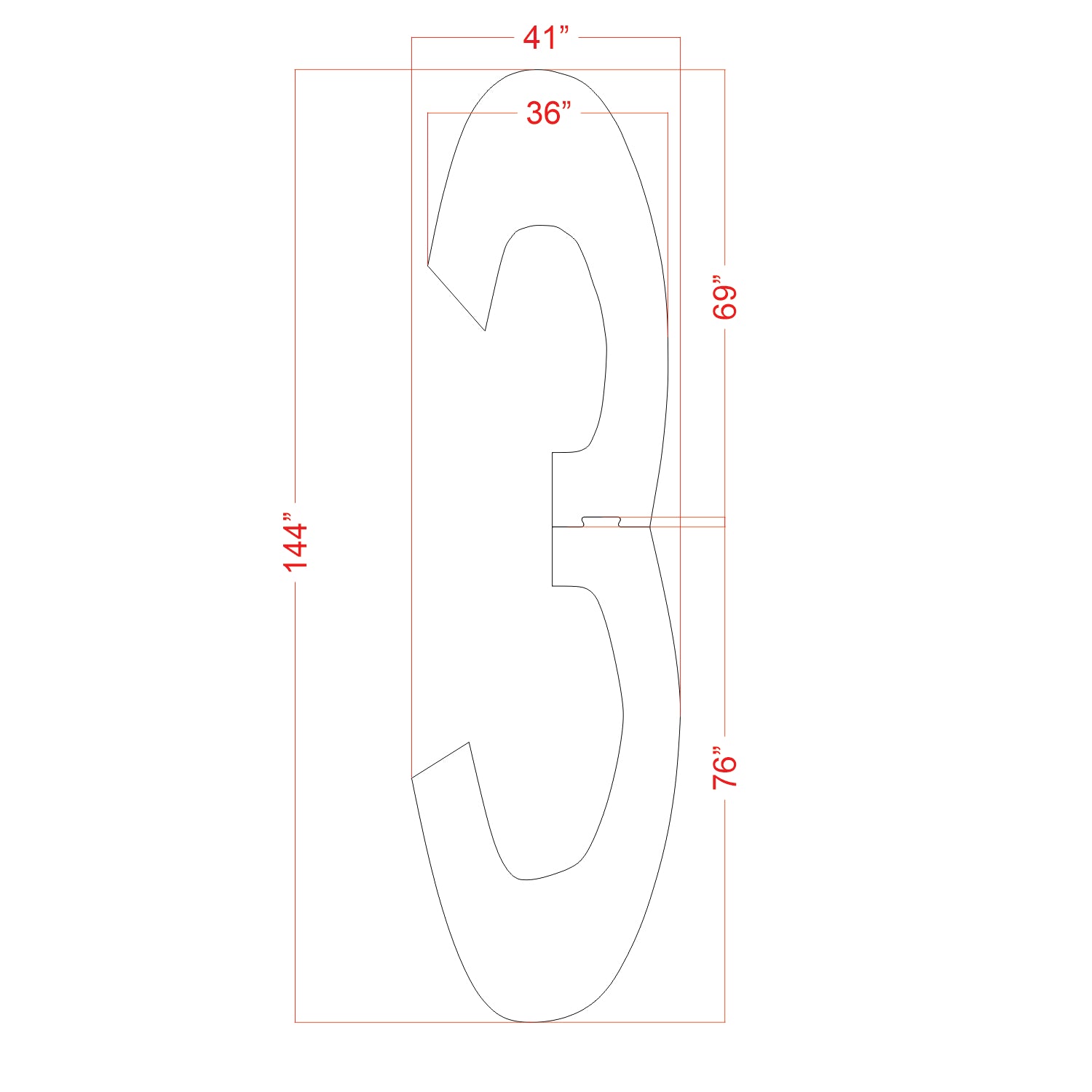 144-inch FAA Airport 1368 pavement marking stencil with dash cutout set for runway and airfield markings