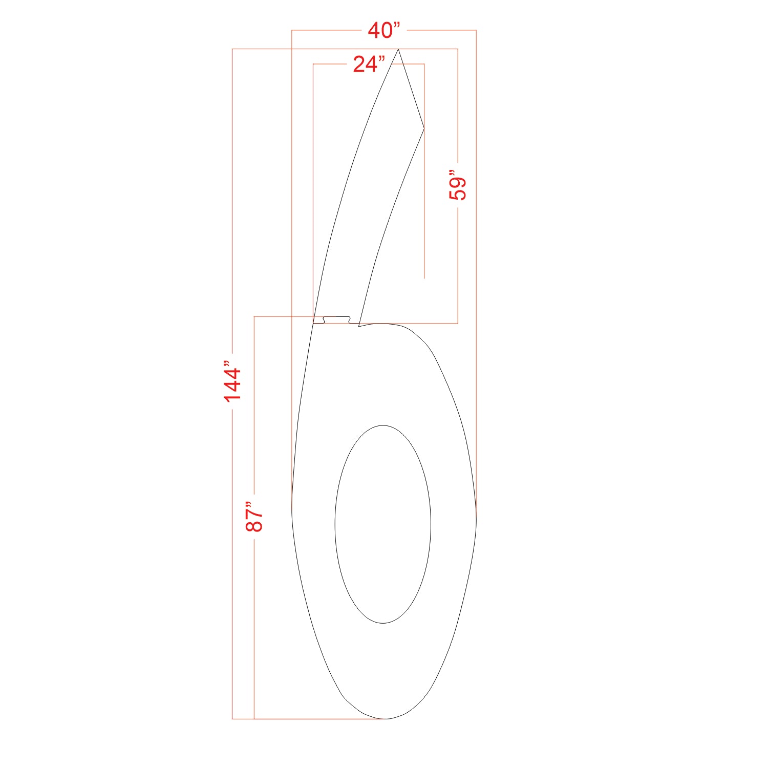 144-inch FAA Airport 1368 pavement marking stencil with dash cutout set for runway and airfield markings