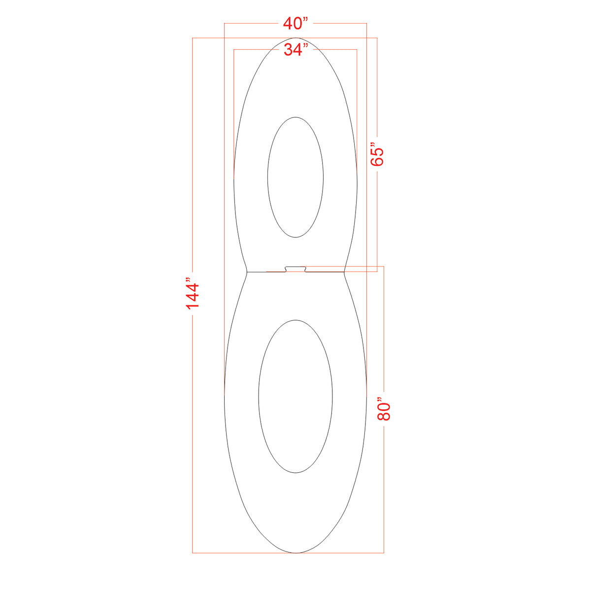 144-inch FAA Airport 1368 pavement marking stencil with dash cutout set for runway and airfield markings