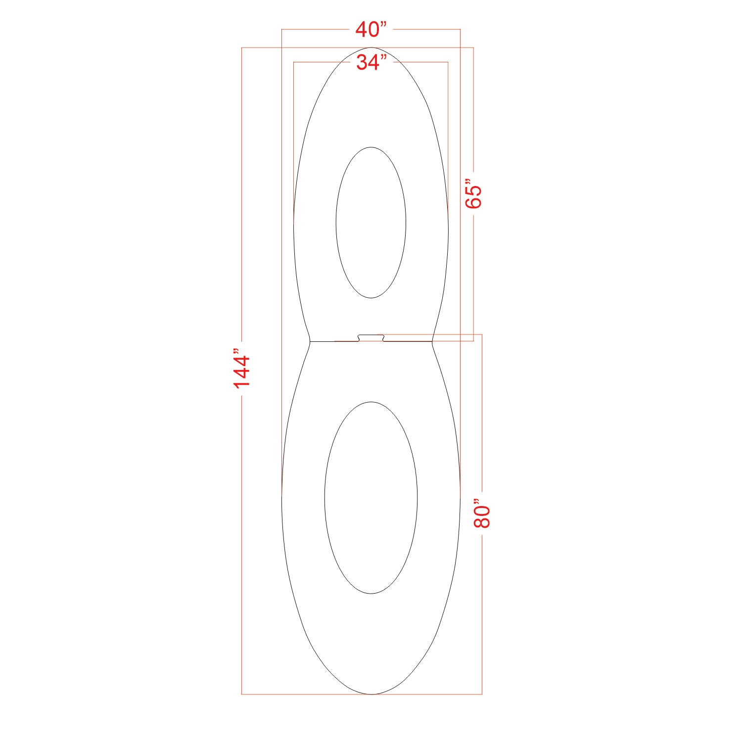 144-inch FAA Airport 1368 pavement marking stencil with dash cutout set for runway and airfield markings