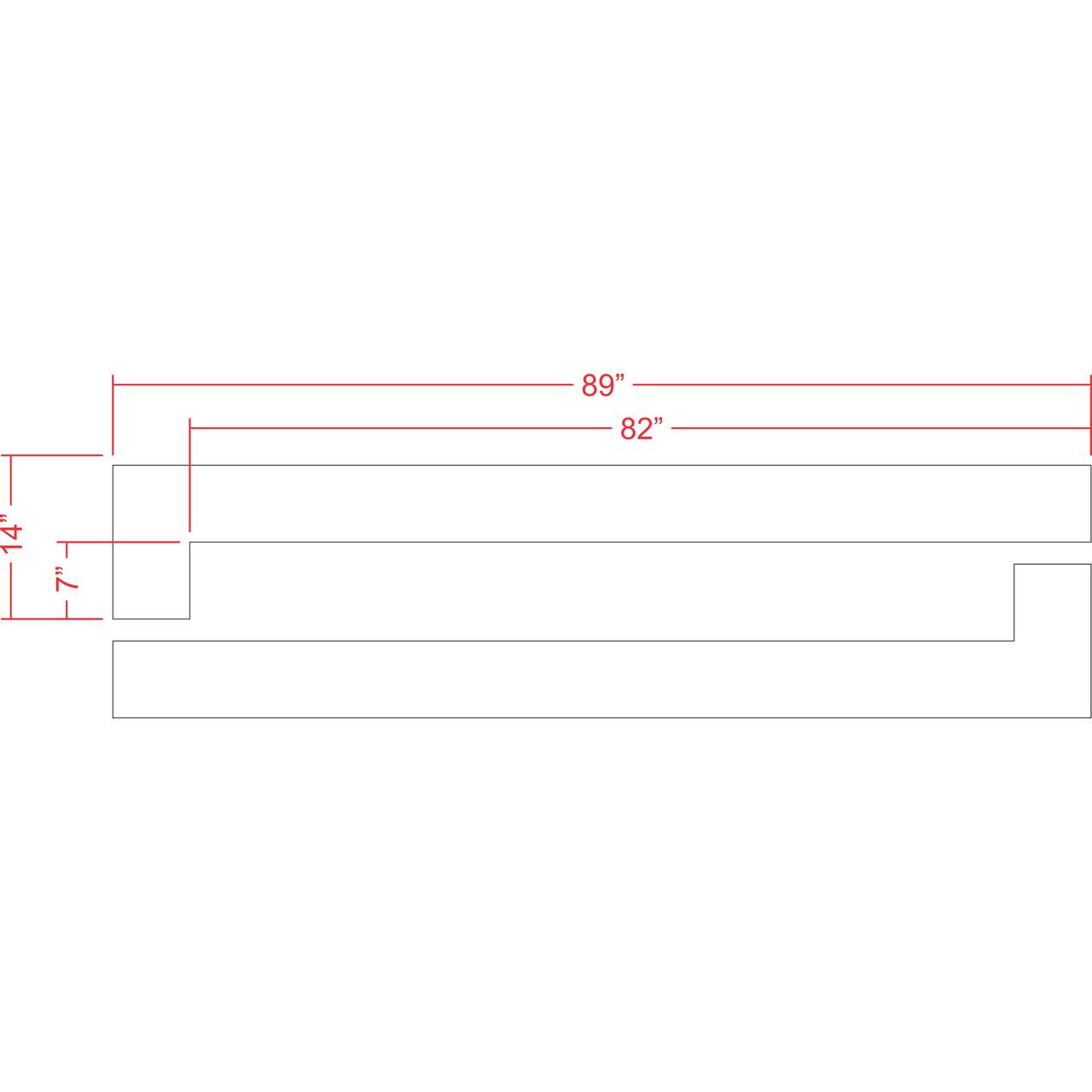 7 inch L shaped parking block overspray shield 2 piece set for protecting curbs and wheel stops during striping