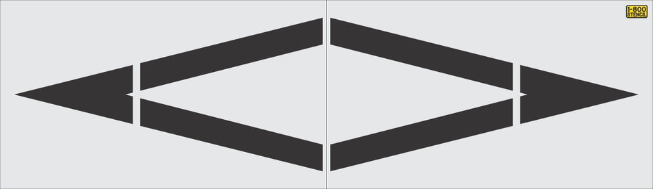 157" Colorado DOT Preferential Lane Symbol Stencil