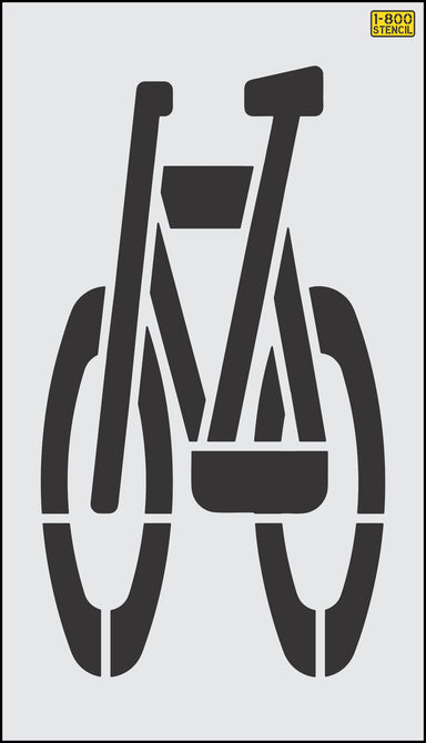 69" Chicago DOT Bike Symbol Stencil