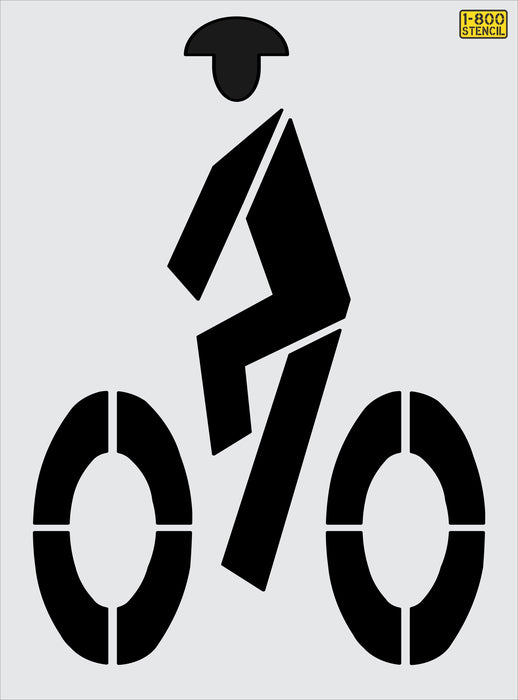 72" Colorado DOT Bike Rider Stencil