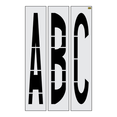 96" Illinois DOT Alphabet Kit Stencil