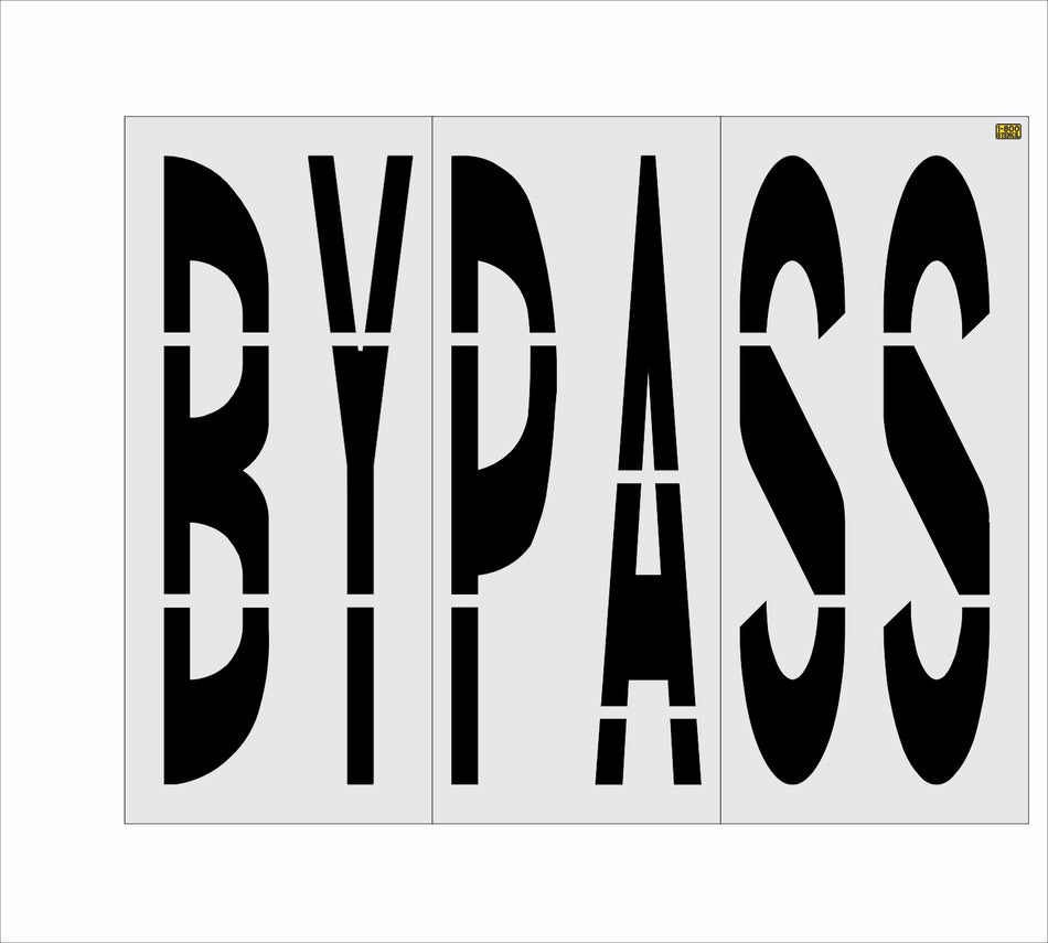 96" Florida DOT BYPASS Stencil