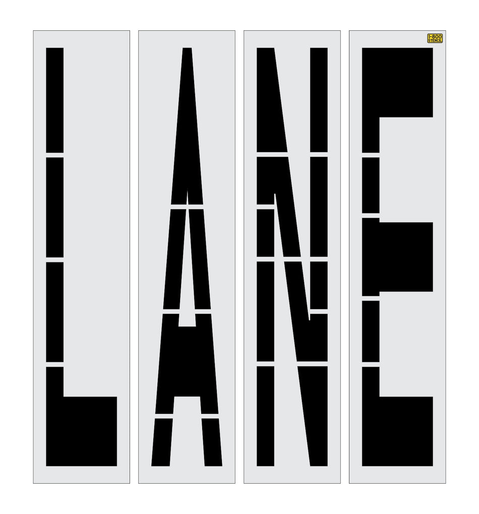 96" Florida DOT LANE Stencil