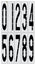 96" Illinois DOT Number Kit Stencil