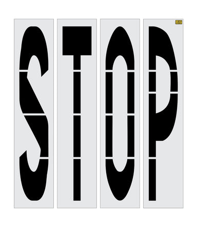 96" Florida DOT STOP Stencil