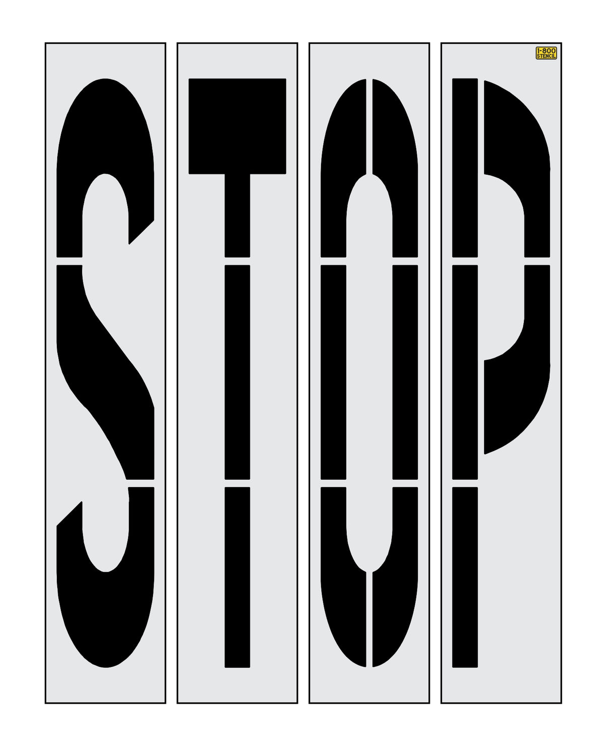 98" Arizona DOT STOP Stencil — 1800Stencil