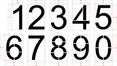 72" Kroger Number Set Stencil