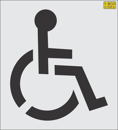 36" Handicap Stencil