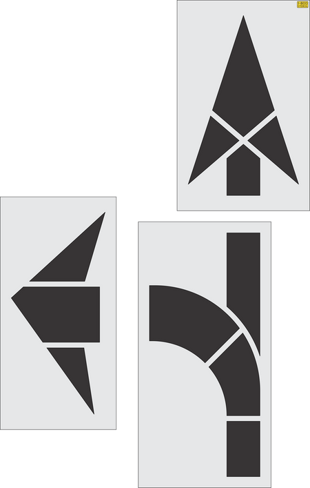 FHWA/DOT Combo Arrow Stencil