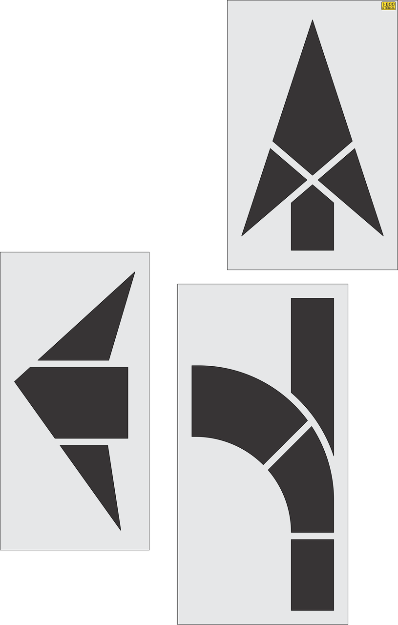 FHWA/DOT Combo Arrow Stencil