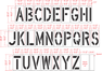 18"x9" Alphabet Kit Stencil