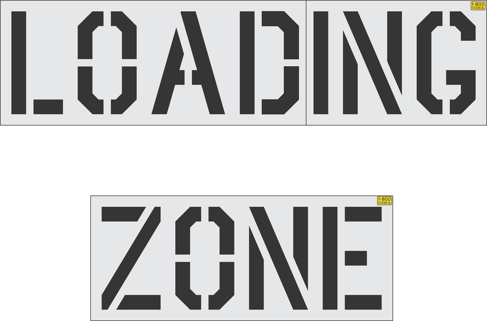 Lowe's 28" LOADING ZONE Stencil