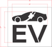 21" Electric Vehicle Logo Stencil