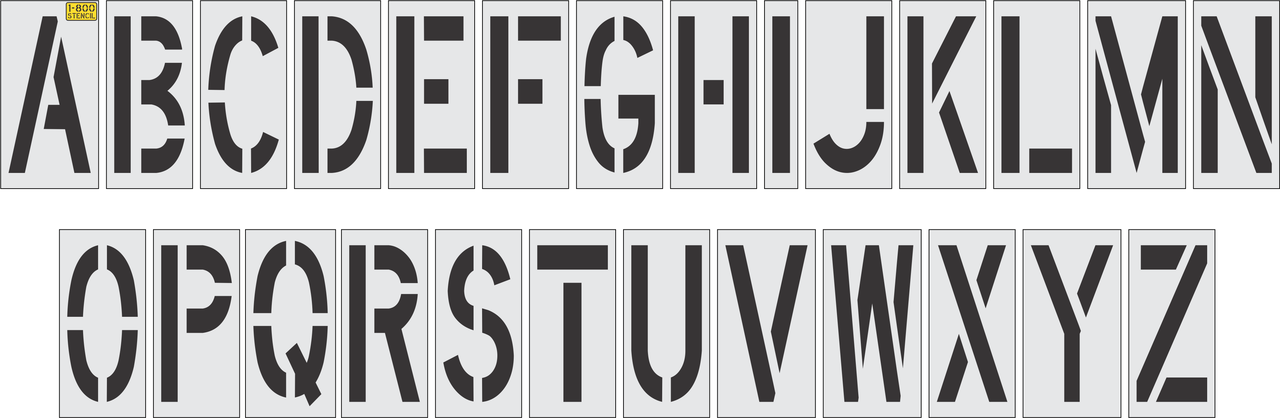 20"x9" Alphabet Kit Stencil