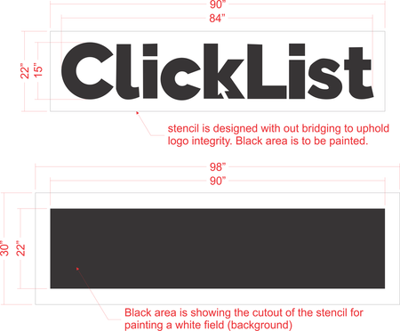 Kroger - 16" ClickList logo Stencil