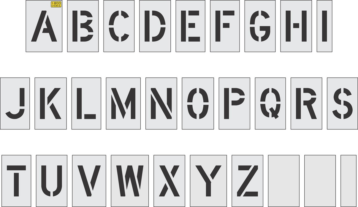 6" Alphabet Kit Stencil