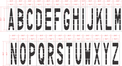 60"x16" Alphabet Kit Stencil