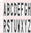 96"x16" Alphabet Kit Stencil