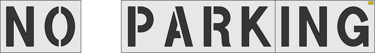 Aldi NO PARKING Stencil