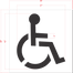 42" Handicap Stencil