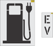 48" Electric Vehicle logo - gas pump style Stencil